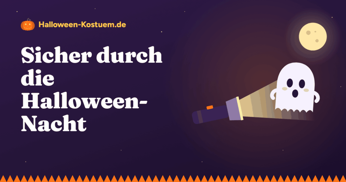 Illustration: Taschenlampe beleuchtet ein Gespenst